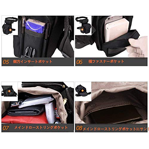 Forbestly Tactical Leg Bag, Military, Sports, Outdoor, Waterproof, Work Pouch, Multifunctional Leg Pouch, Climbing Pouch, Wear-Resistant, Bicycle Bag,