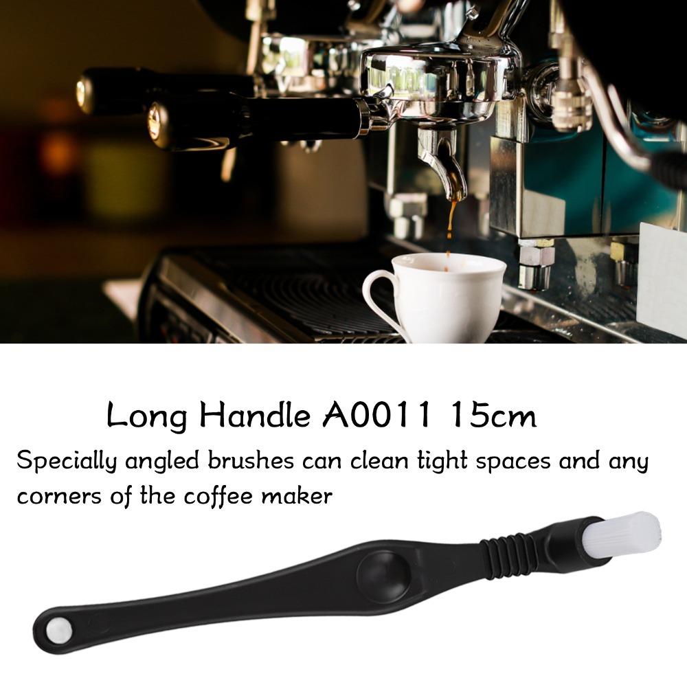 Long Handle Coffee Machine Cleaning Brush Nylon Bristle Espresso Machine Brush Home Kitchen