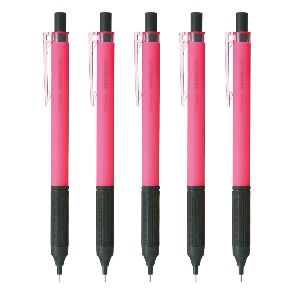 

Механические карандаши Tombow Mono Graph Light Neon, 5 шт., 0,5 мм, Розовые, Карандаши, SH-MGL83-5P