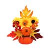 Fake Plant Simulation  Pumpkin Flowers Simulation Flowers Halloween Pumpkin  Party Decor