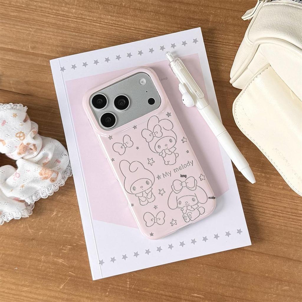 Double-Layered Anti-Drop Cartoon Phone Case for iPhone 14/13 ProMax