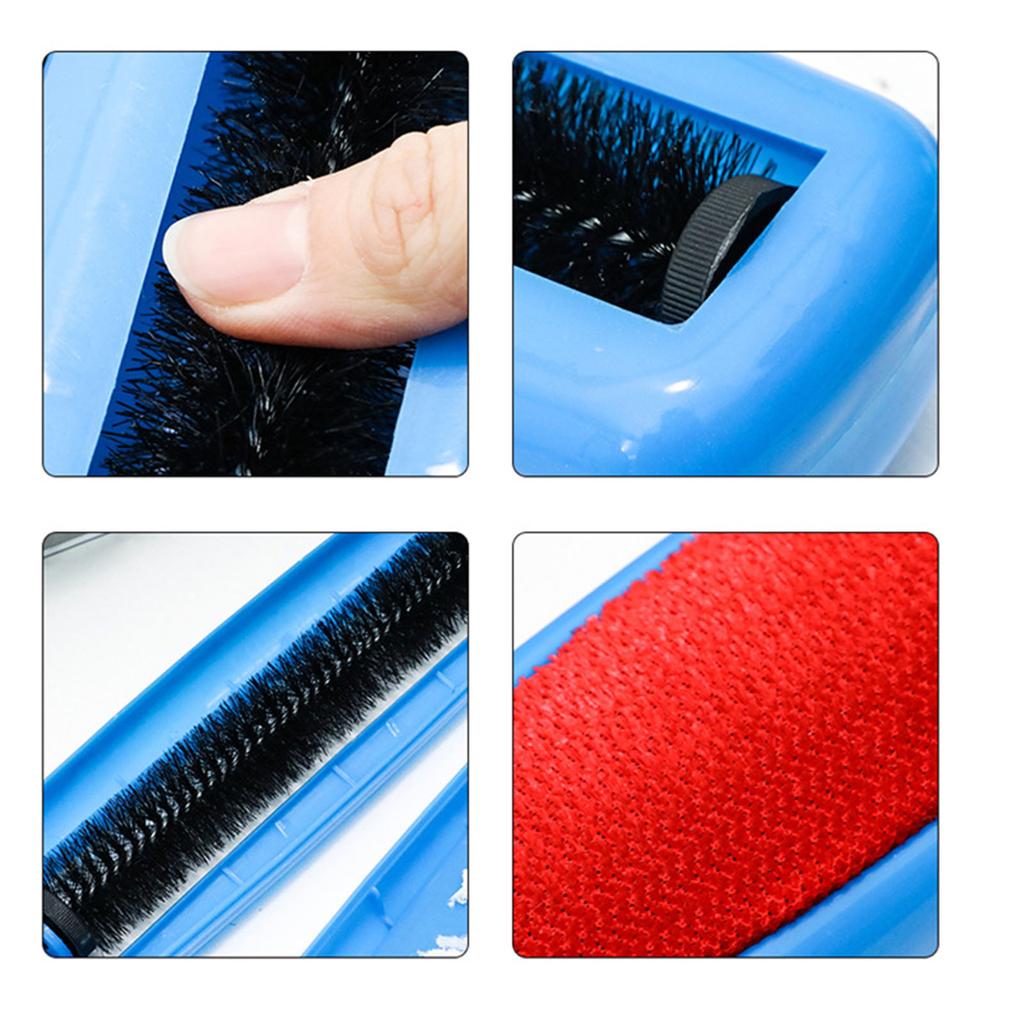 for Creative Plastic Carpet Dust Brush Handheld Carpet Table Sweeper Hand Broom Double Sided Dusting Brush Cleaning Tool