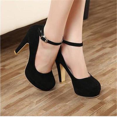 Zapatos de tacón grueso de otoño para mujer, zapatos de tacón alto para mujer, zapatos de tacón alto para mujer