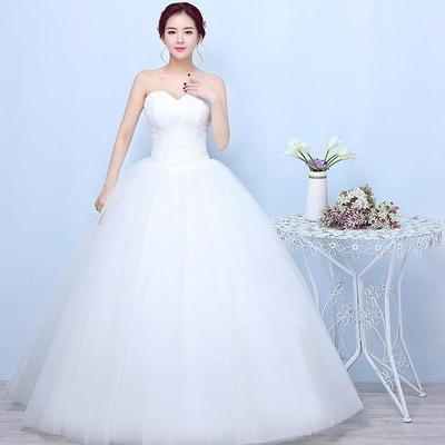 Kleid Eleganter Vintage-Brautschleier mit eingewickelter Brust und Schnürung
