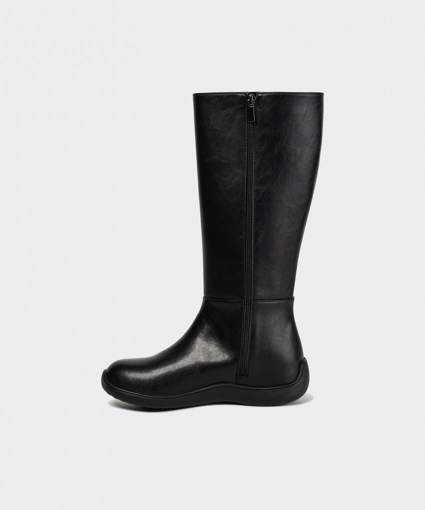 Khiho Clean Mold Long Boots Black