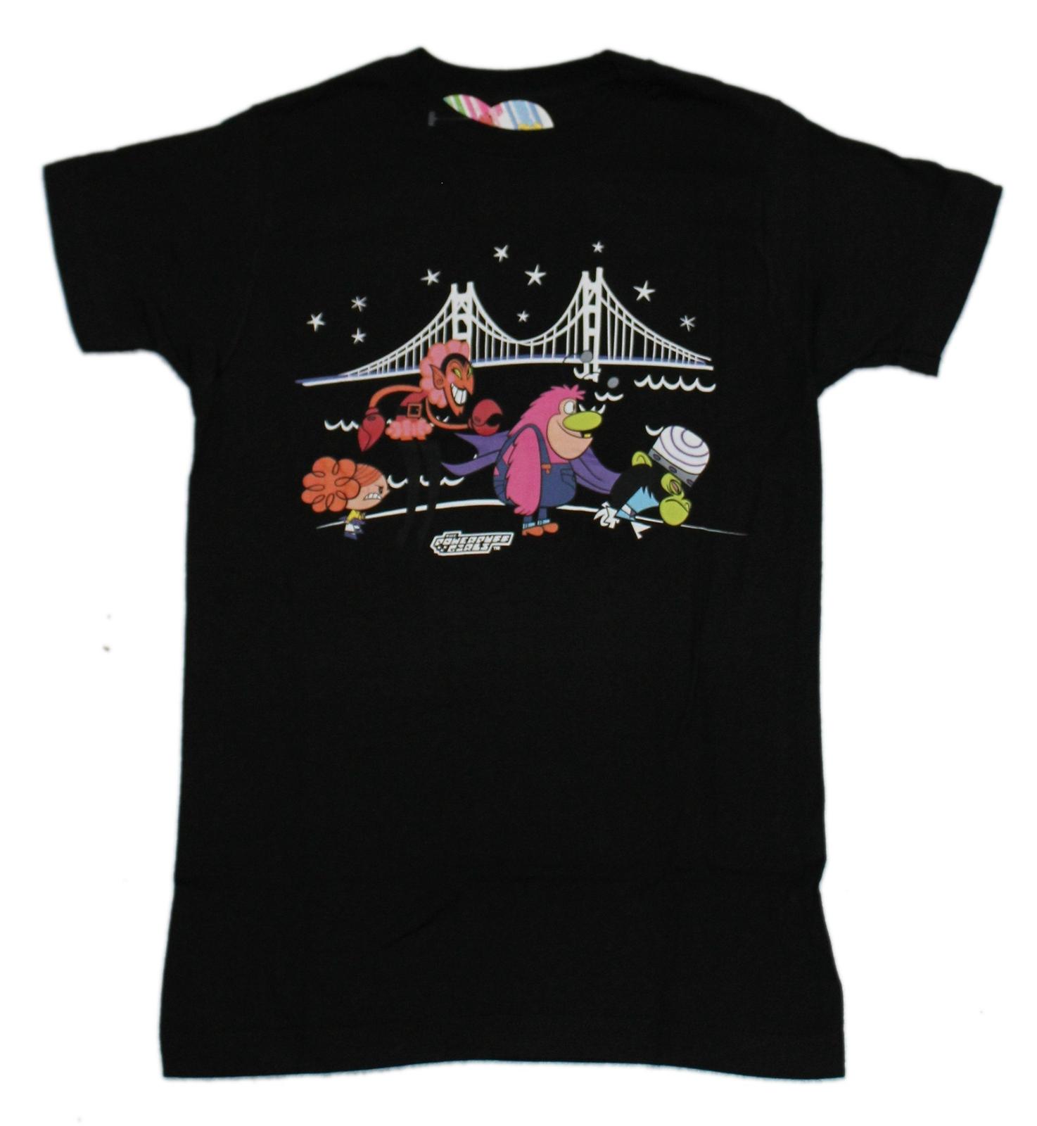 Powerpuff Girls New Adult T-Shirt - Bad Guys by Bridge S
