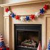 Yousheng Patriotic Garland Banner for 4th of July Decorations, Red White Blue Hanging Banner Bunting for Memorial Day, Veterans Day, Independence Day