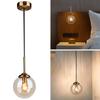Glass Ceiling Lights LED W/ E14 Lighting Nordic Pendant Light for Bedroom kitchen counter