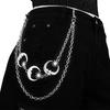Multilayer Punk Gothic Sun Moon Waist Chain Metal Belts For Women Dress Jewelry Waist Belts