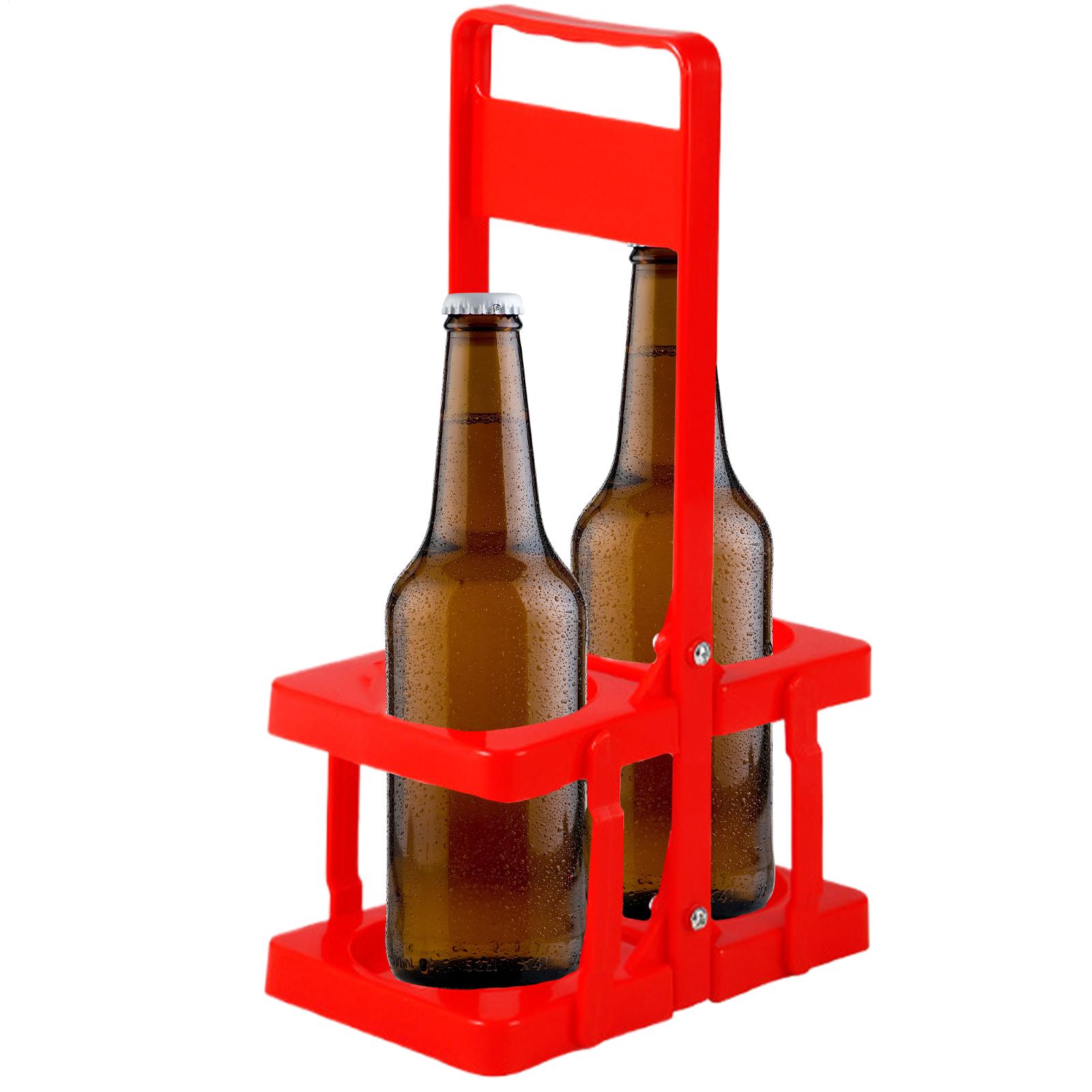 Portable Beer Rack Handheld Foldable Beer Basket Wine Carrier Beer Holder 2 Bottle Whiskey Beer Carrier for Camping Picnic BBQ небесно-голубой
