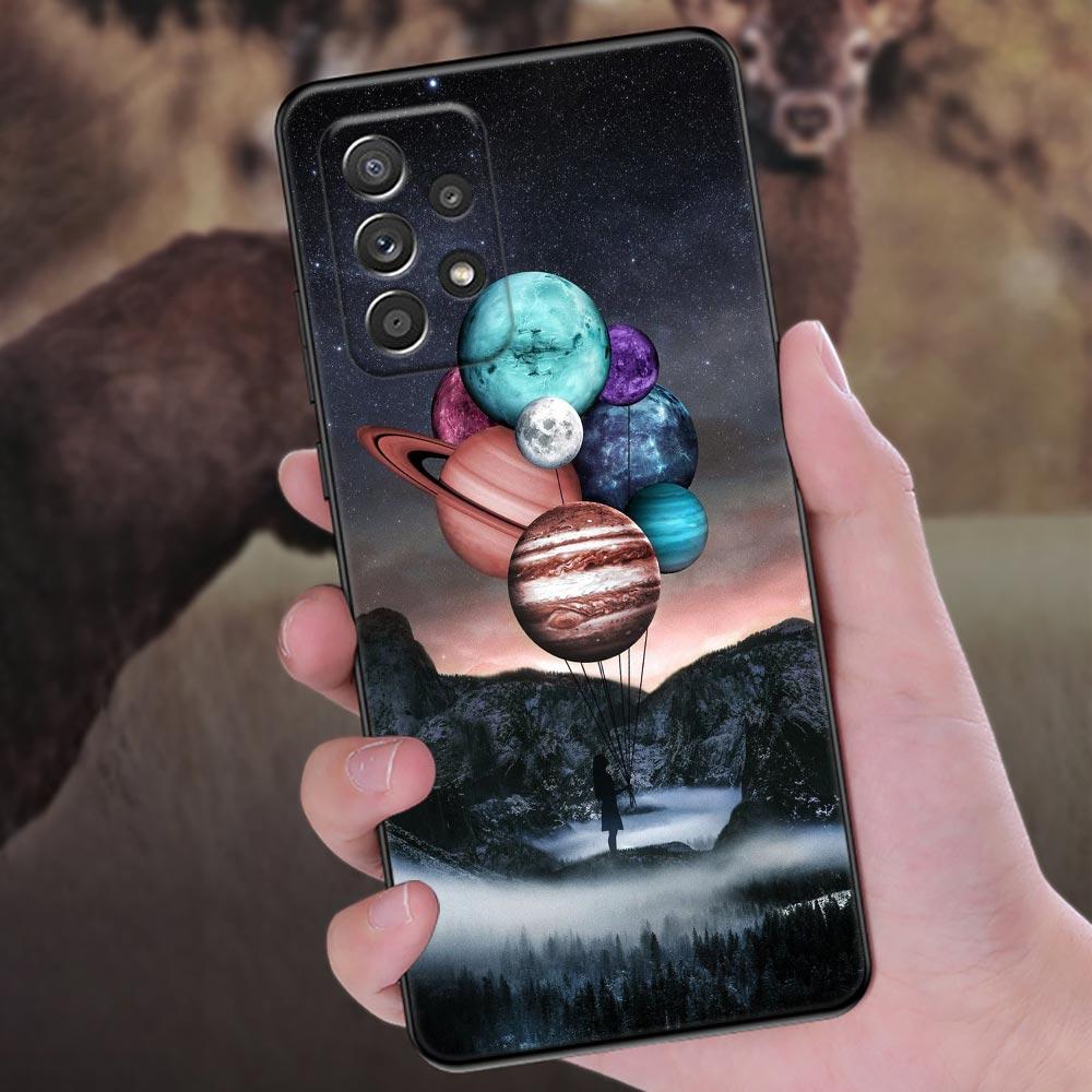 Universe Starry Phone Cover Galaxy A53 5G Case For Samsung A54 A55 A52S A51 A71 A73 A72 A35 A32 A33 Cases Sky Space Planet Stars