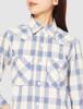 Lee Shirt LCS43007 Blue M Button-Down Women's