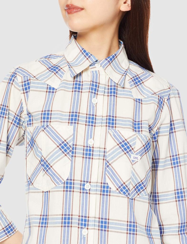 Lee Shirt LCS43007 Blue M Button-Down Women's
