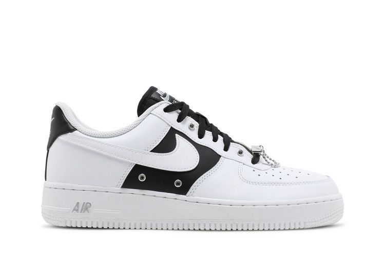 Men's Sneakers Nike Air Force 1 Low '07 PRM Silver Chain White/Black-Metallic Silver-White