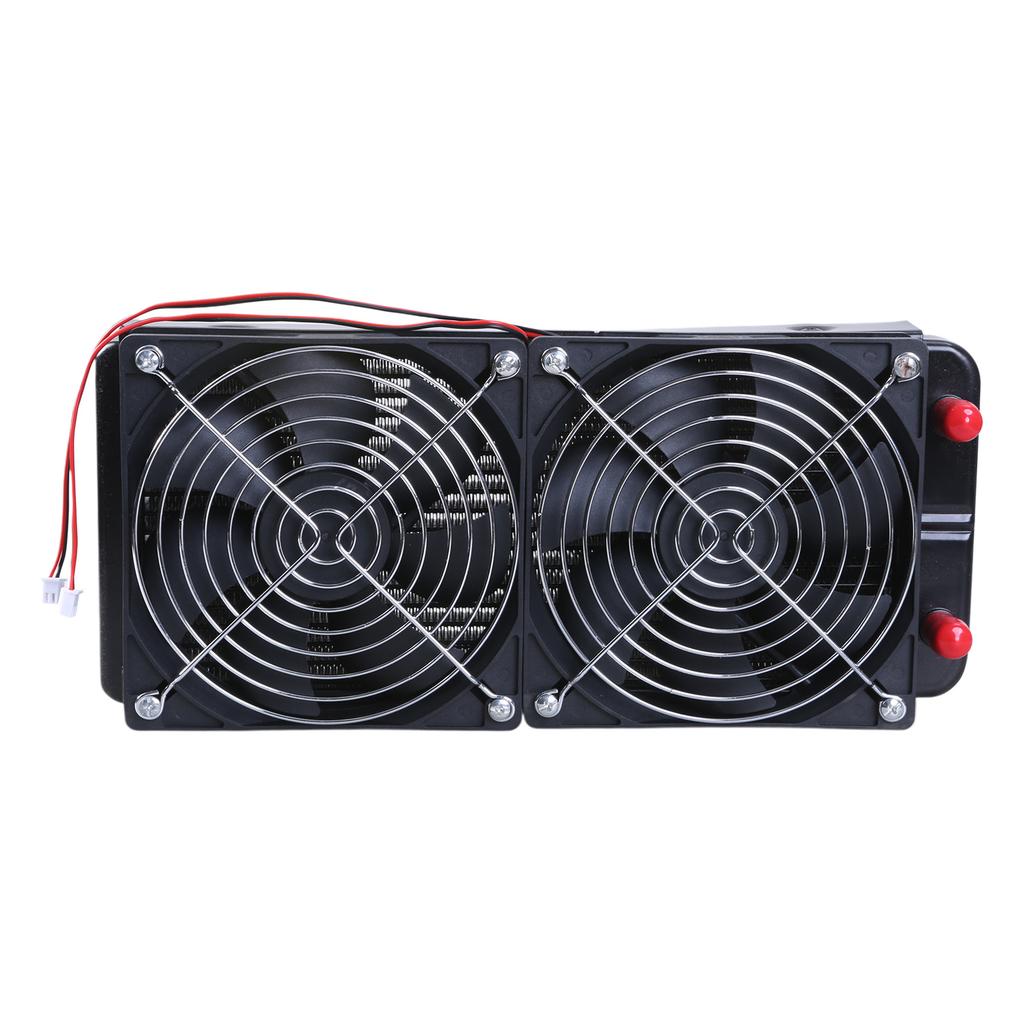 Aluminum Computer Radiator Water Cooling Cooler 2 Fans 240mm For CPU Heatsink