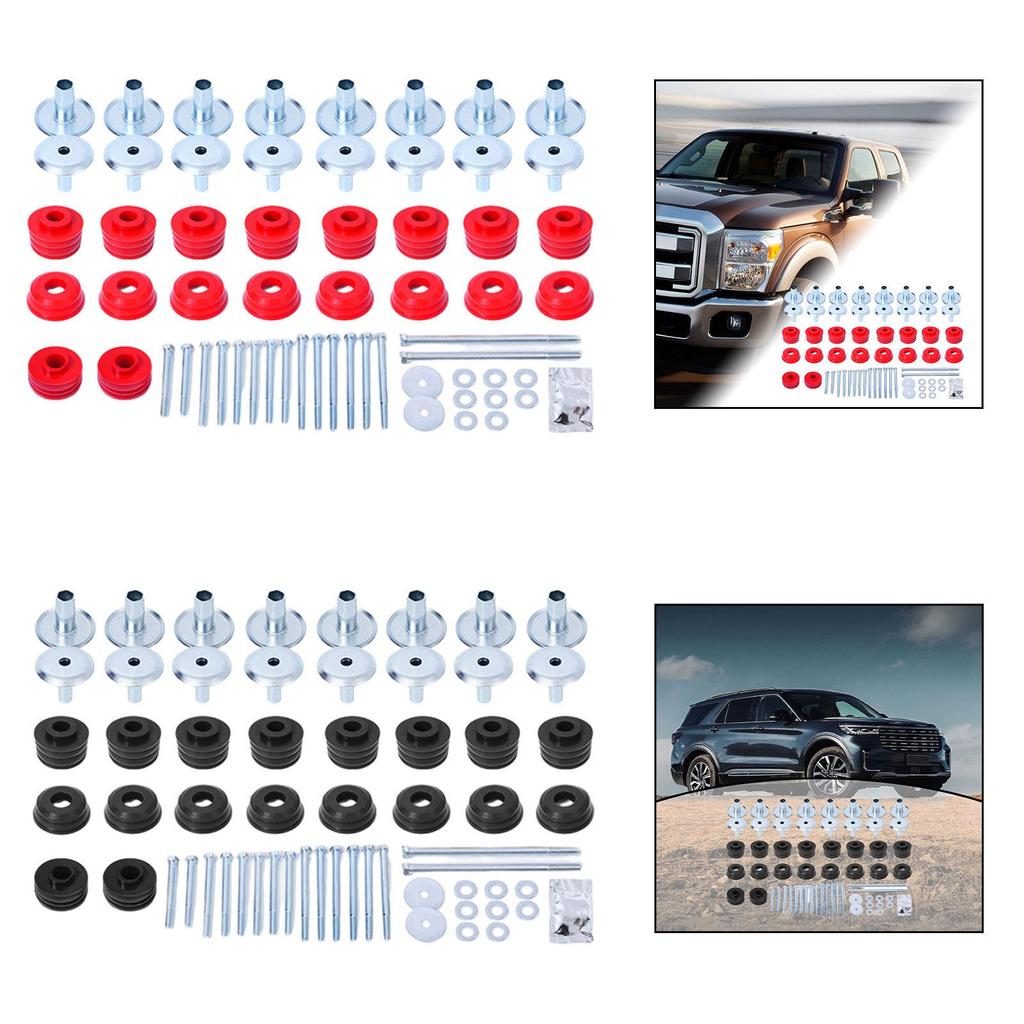 Body Mount Bushing Kit Kf04060BK Auto Accessories Directly Replace Easy Installation for Ford F-250 F-350 2WD 4WD Crew Cab