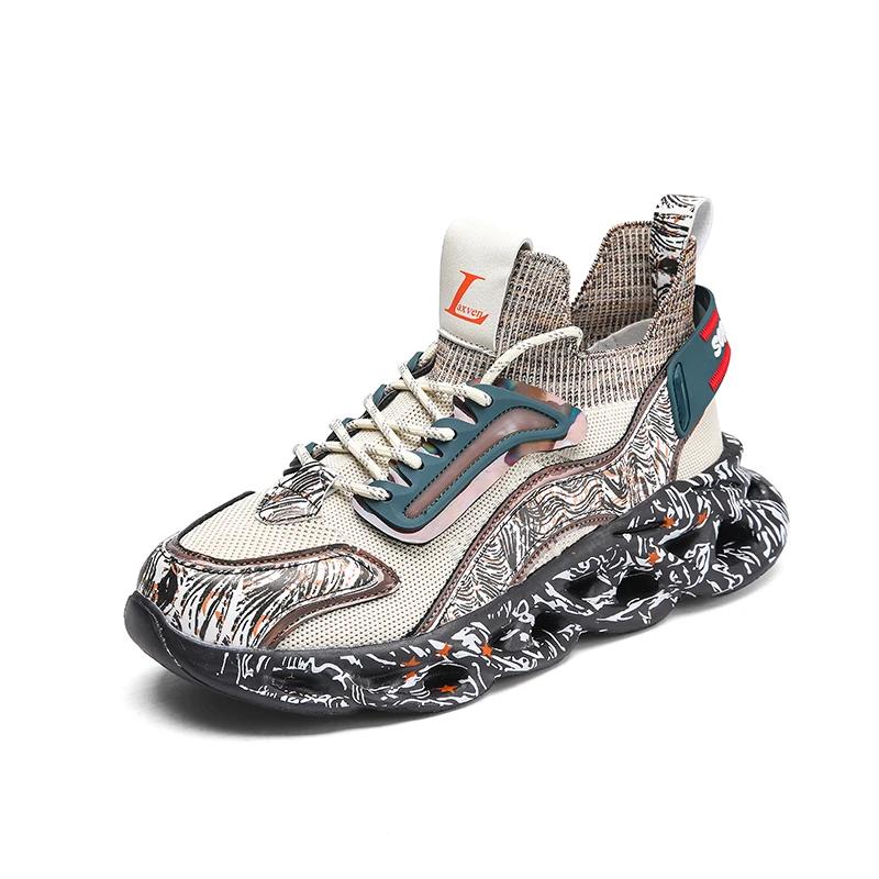 

MAEDEF Running Shoes for Men Fashion Sneakers Breathable Mesh Non Slip Sports Shoes Comfortable Walking Shoes for Men Casual 46 коричневий