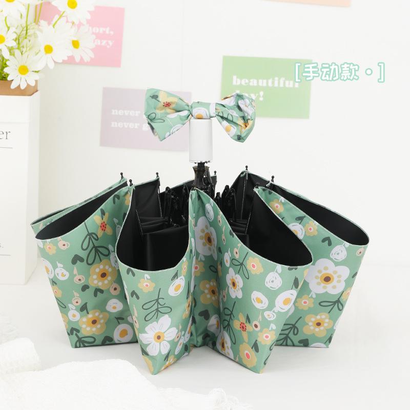 

Автоматический зонт-цветок для масляной живописи, женский, ветроустойчивый, литературный и художественный, складной, от солнца и дождя, солнцезащитный и с защитой от УФ-лучей