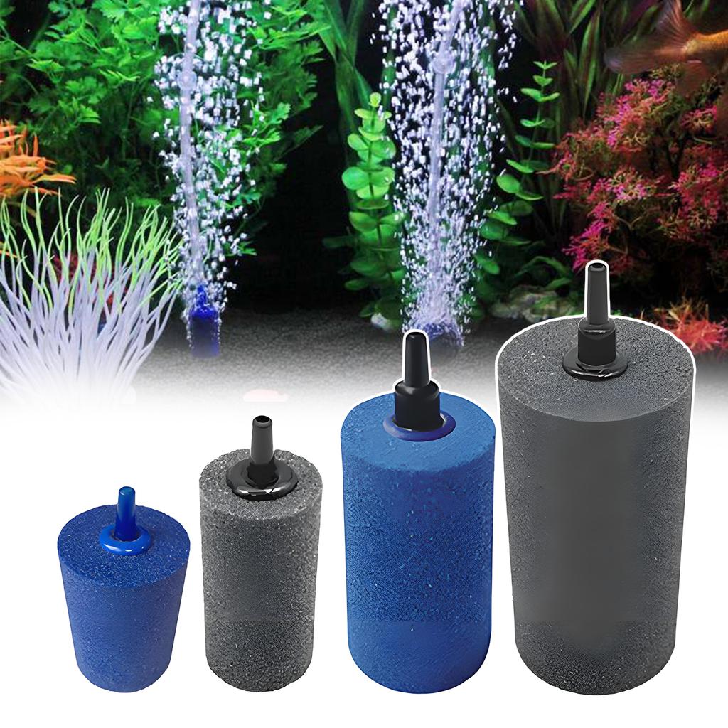 5Pcs Aquarium Bubble Stone Fish Tank Pond Oxygen Diffuser Cylinder Sand Stone Hydroponics Aerator Pump Fitting 10x25mm 20x50mm