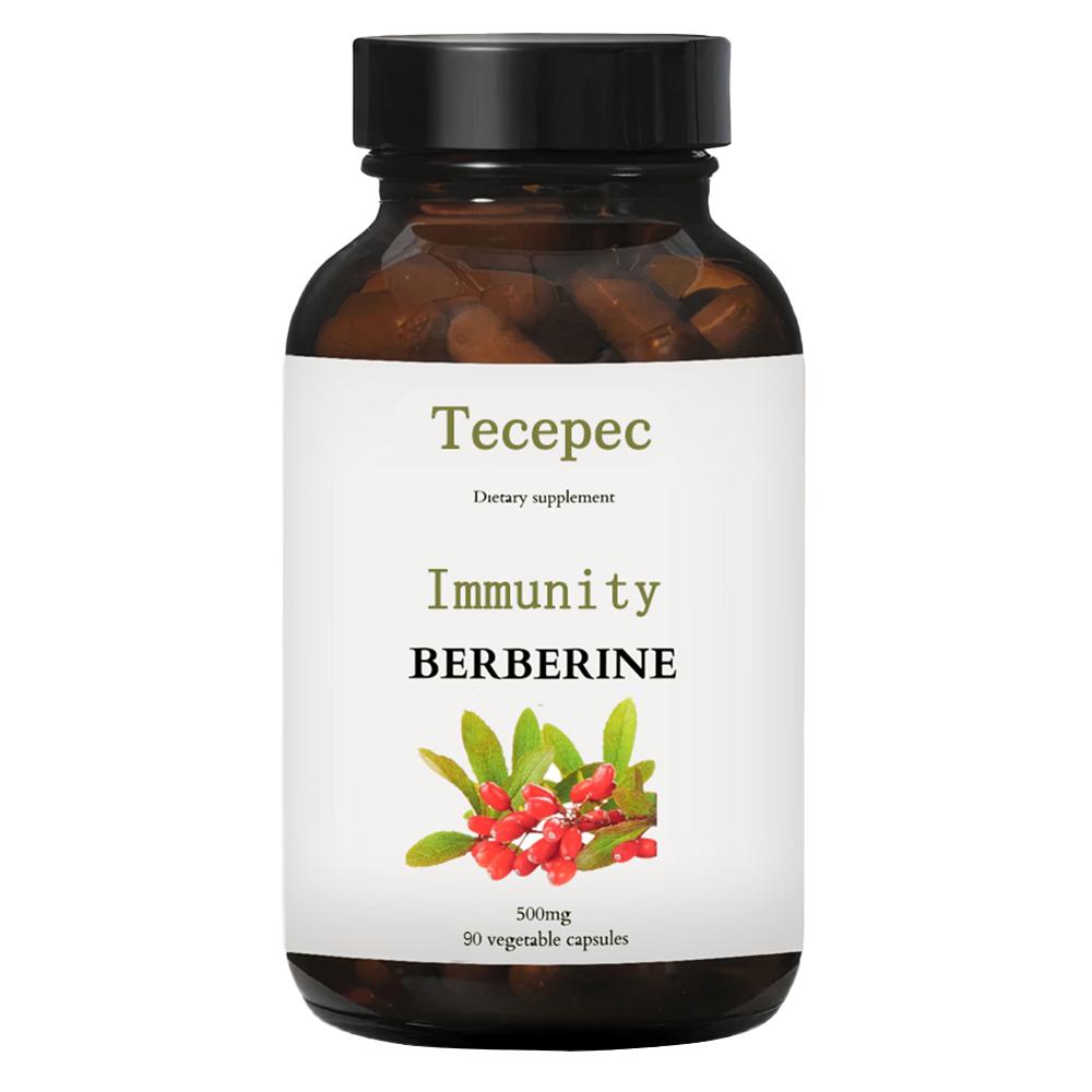 Berberine HCI 1000 Mg Dietary Supplement, 90 Vegetable Capsules Per Bottle 90 Capsules