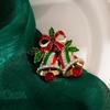Boots Xmas Enamel Pin Versatile Christmas Oil Drop Brooch Cute Christmas  Brooch  Lady
