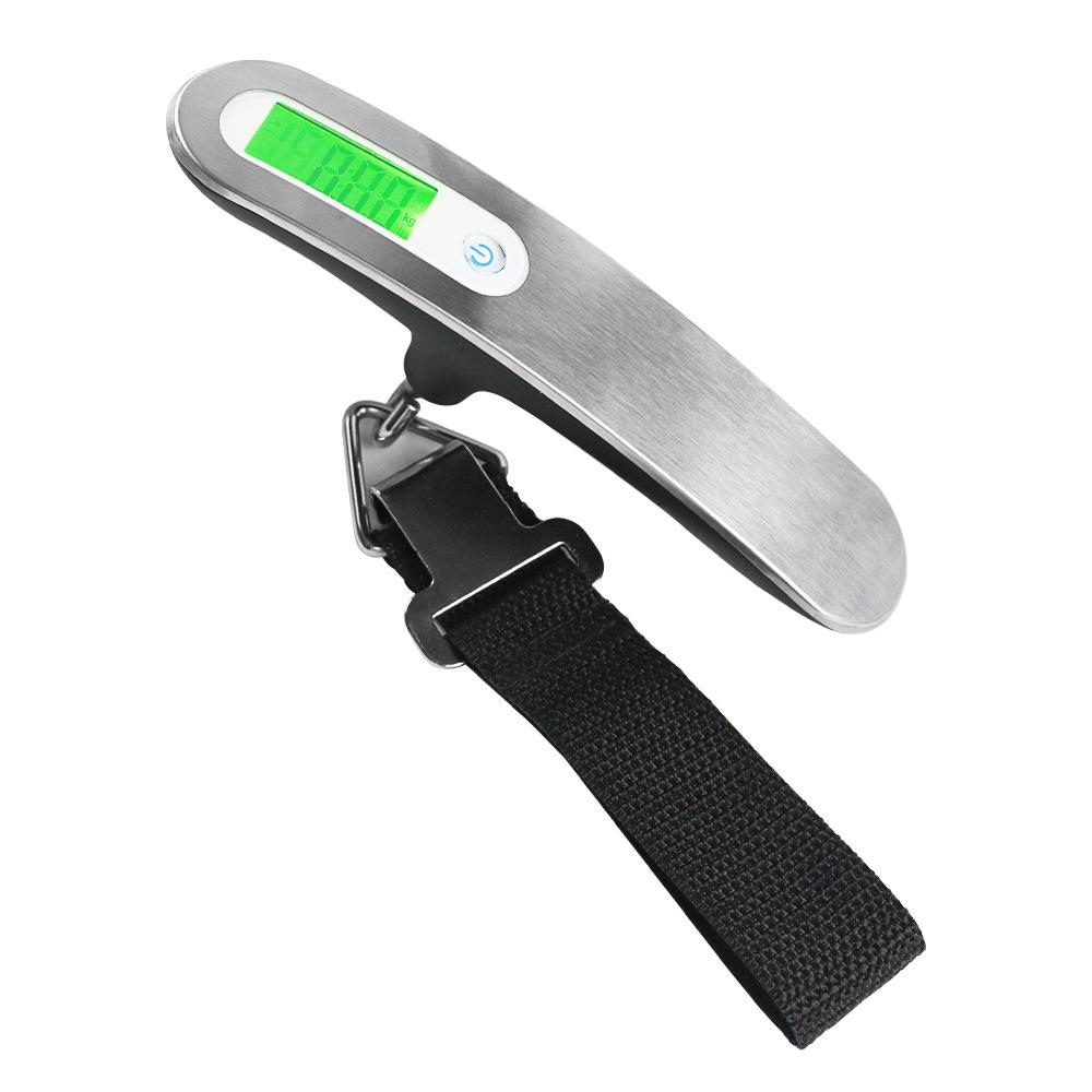High Precision 50kg Stainless Steel Handheld Luggage and Fishing Scale 150*30*40mm чёрный