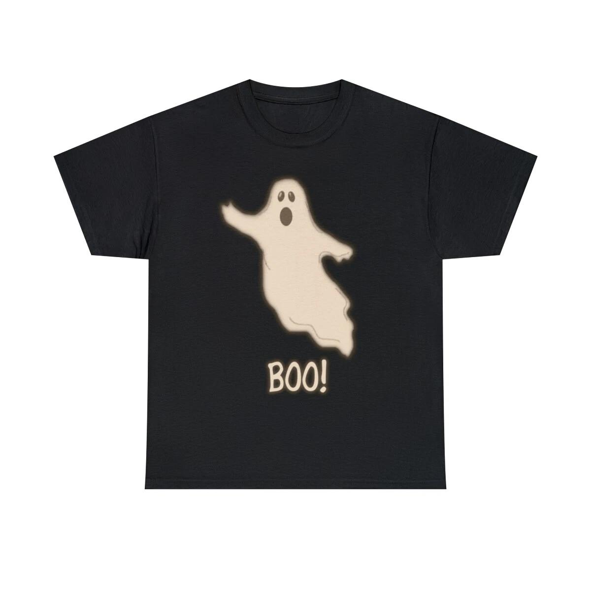 Boo The Ghost Graphic Tee Shirt, S-5XL XL