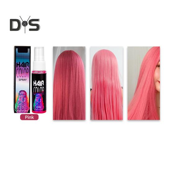 30ML Einweg-Haarfarbenspray, schnelltrocknend, natürliche Pflanzen, Männer und Frauen, temporäres Instant-Haarfärbemittel, Färbemittel für Halloween, Cosplay, Party, Make-up-Requisiten