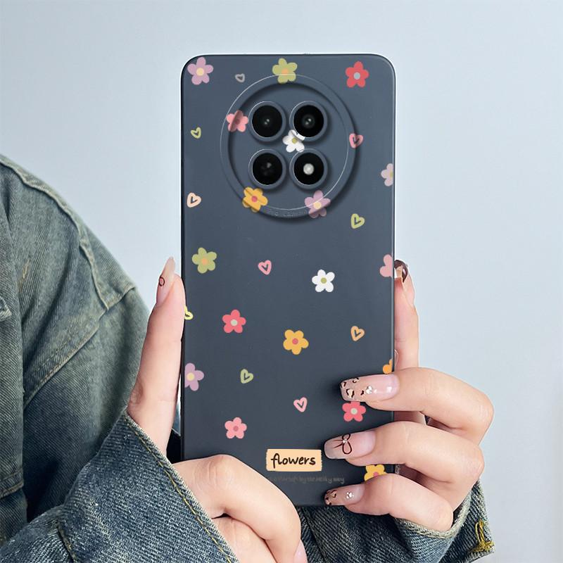 Für Realme 12 5G 12X Narzo 70X Handyhülle RMX3999 RMX3997 Funda Weiches Silikon Süß Bemalt Mode Coque Mit Blumenmuster Abdeckung