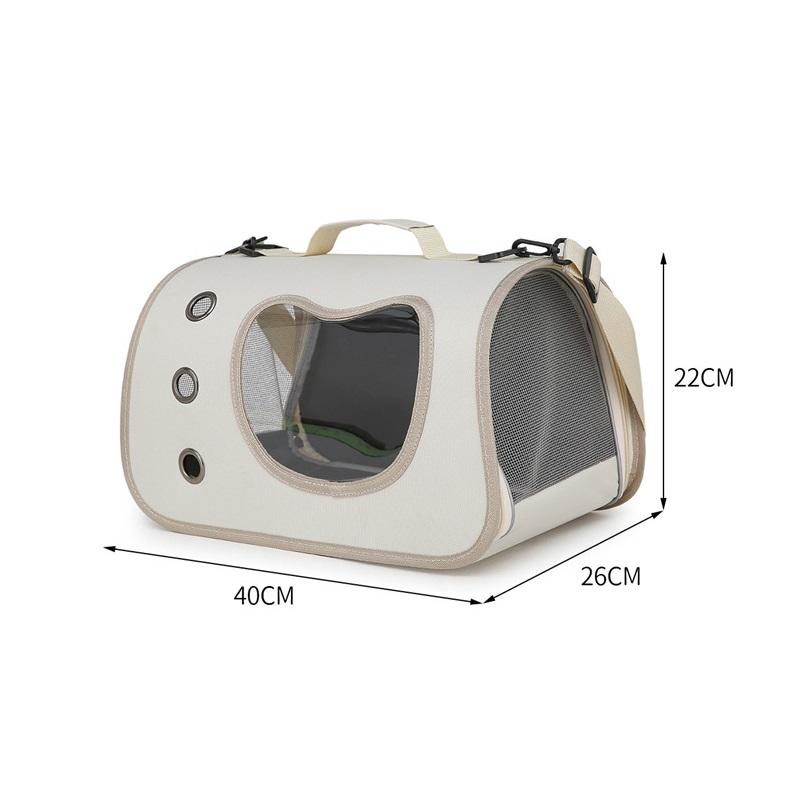Tragbare Katzentaschen Haustier Hundetransporttasche Netz atmungsaktive Tragetaschen für kleine Hunde faltbare Katzen Handtasche Reise Haustiertransporttasche
