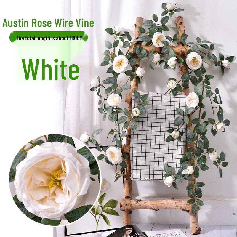Artificial Austin Rose Vine: Indoor Ceiling & Wedding Decor