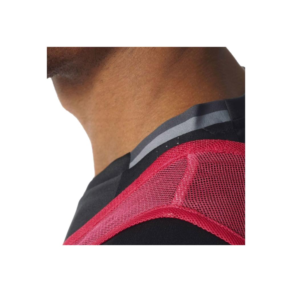 adidas Pullover Moda Comodo Casual Senza Maniche Gilet Top Uomo Rosso F82134