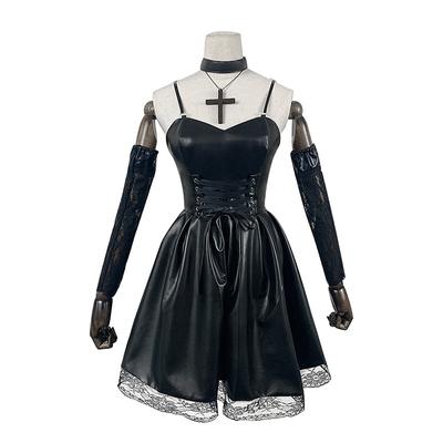 Anime Death Note Misa Amane Cosplay Costumes Halloween Costumes For Women Vestido Sexy Lolita Dress Role Play Leather Clothing