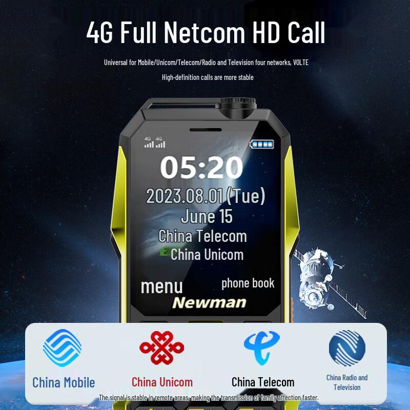 Newman N99 Robustes 4G Feature Phone für Senioren (CN-Version)