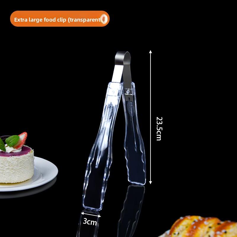 Food Tongs, Thickened PC Plastic Bread Tongs, Cake Dessert Fruit Biscuit Tongs, Food Tongs, Spicy Hot Pot Tongs