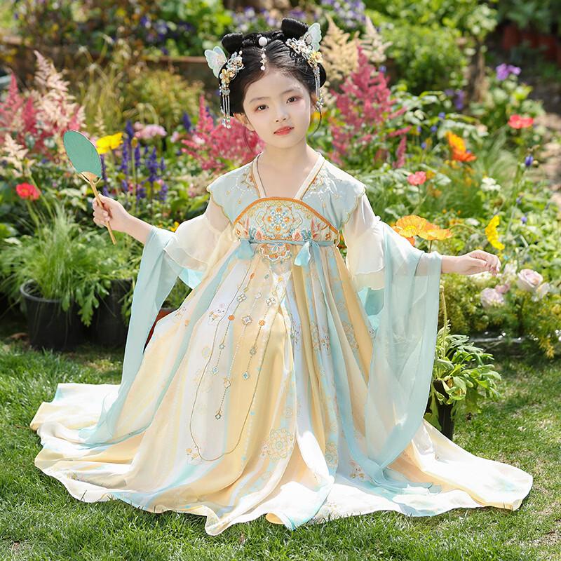 Girls' Summer Ancient Style Hanfu Dress