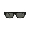 Gucci Square Frame Recycled Acetate Sunglasses Black Black Grey