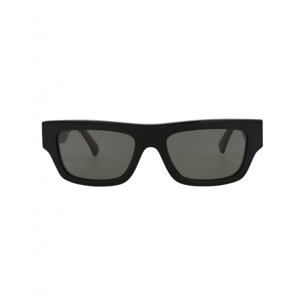 

Gucci Square Frame Recycled Acetate Sunglasses Black Black Grey One Size
