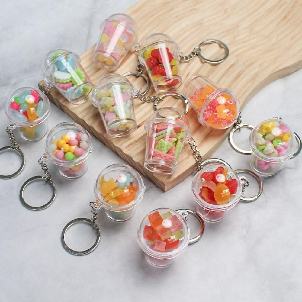 Shaker Cup Keychain Charm Bag Pendent New Key Chains  for Keychain Bag