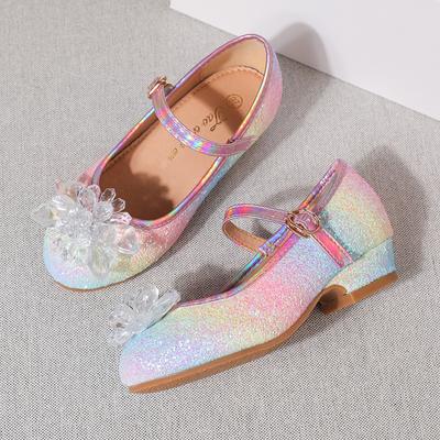 Mädchen Sandalen Strass Schmetterling Latein Tanz Kinderschuhe Kinder Hoher Absatz Prinzessin Schuhe Glitzer Leder Partykleid Hochzeit