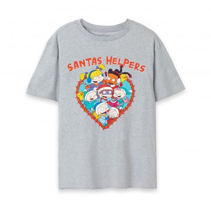 Rugrats Womens/Ladies Santas Helpers T-Shirt L gris