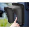 Couvercle étanche métallique pour sonnette, interphone et serrure - protection extérieure noir