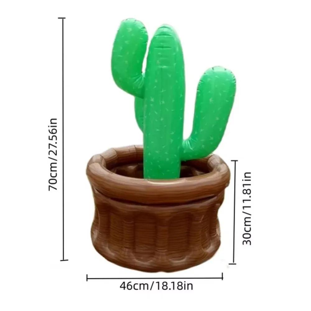 New Inflatable Ice Bucket Cooler Summer Design Large Capacity Palm Tree Balloon Pool Accessory Drink Holder Hawaiian Decoration