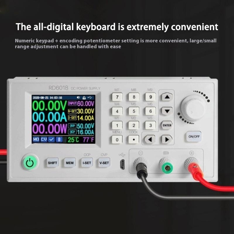 Direct Current Steping Down Variable Regulator 60V 18A Adjust Bucking Convert Voltages Stabilizers 2.4'' Screen