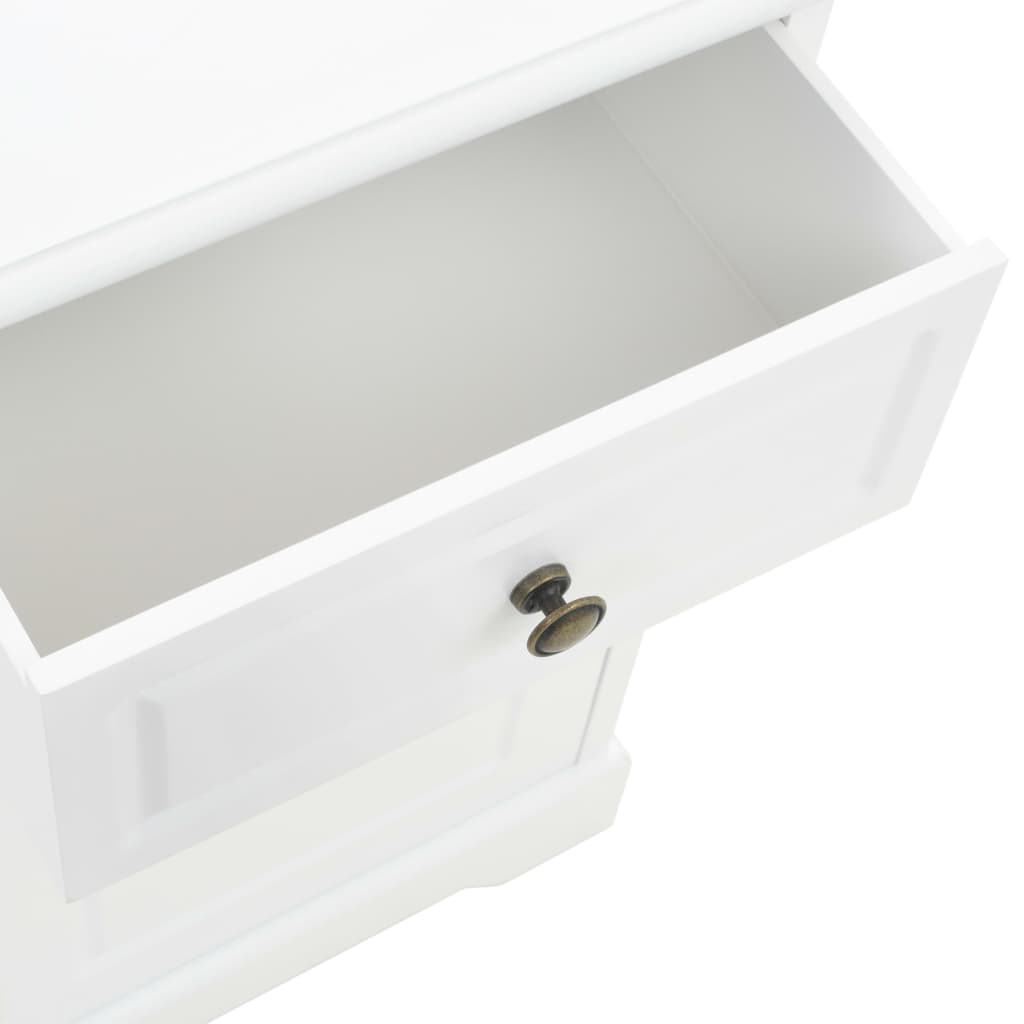 Nightstand MDF and Pine Wood 35 x 32 x 59 cm