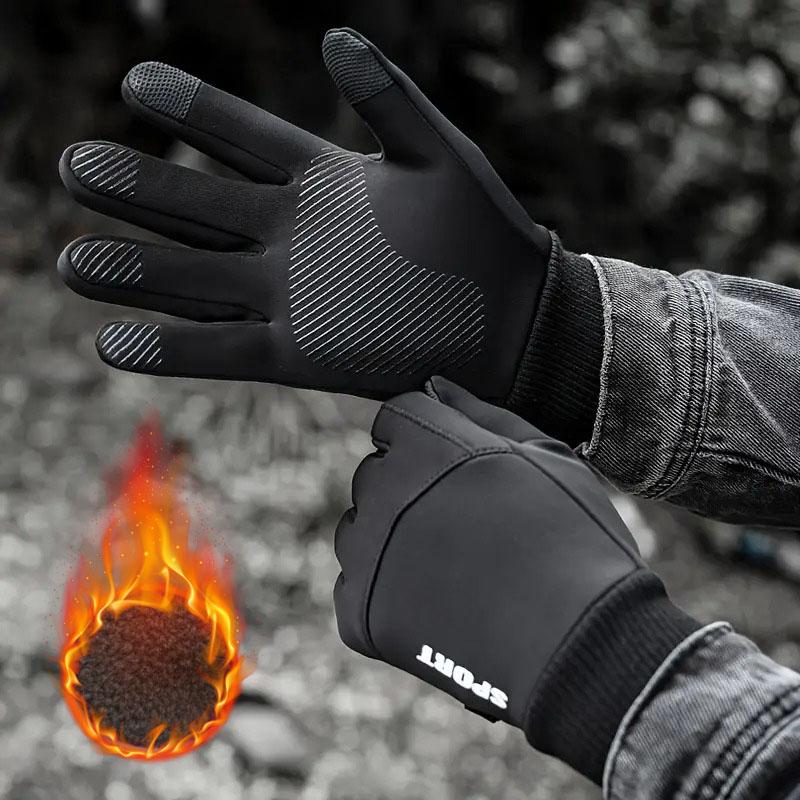 Winter Gloves Warm All-fingerTouch Screen OutdoorCycling Windproof and Cold Protection Sports Cycling Skiing Outdoor Accessories