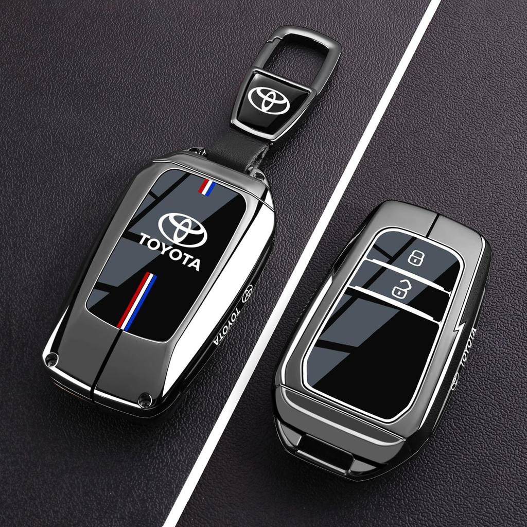 Transparent Car Key Fob Case Cover Black Key Case Shell Protector For Toyota For Sienna For Venza For Car Accessories