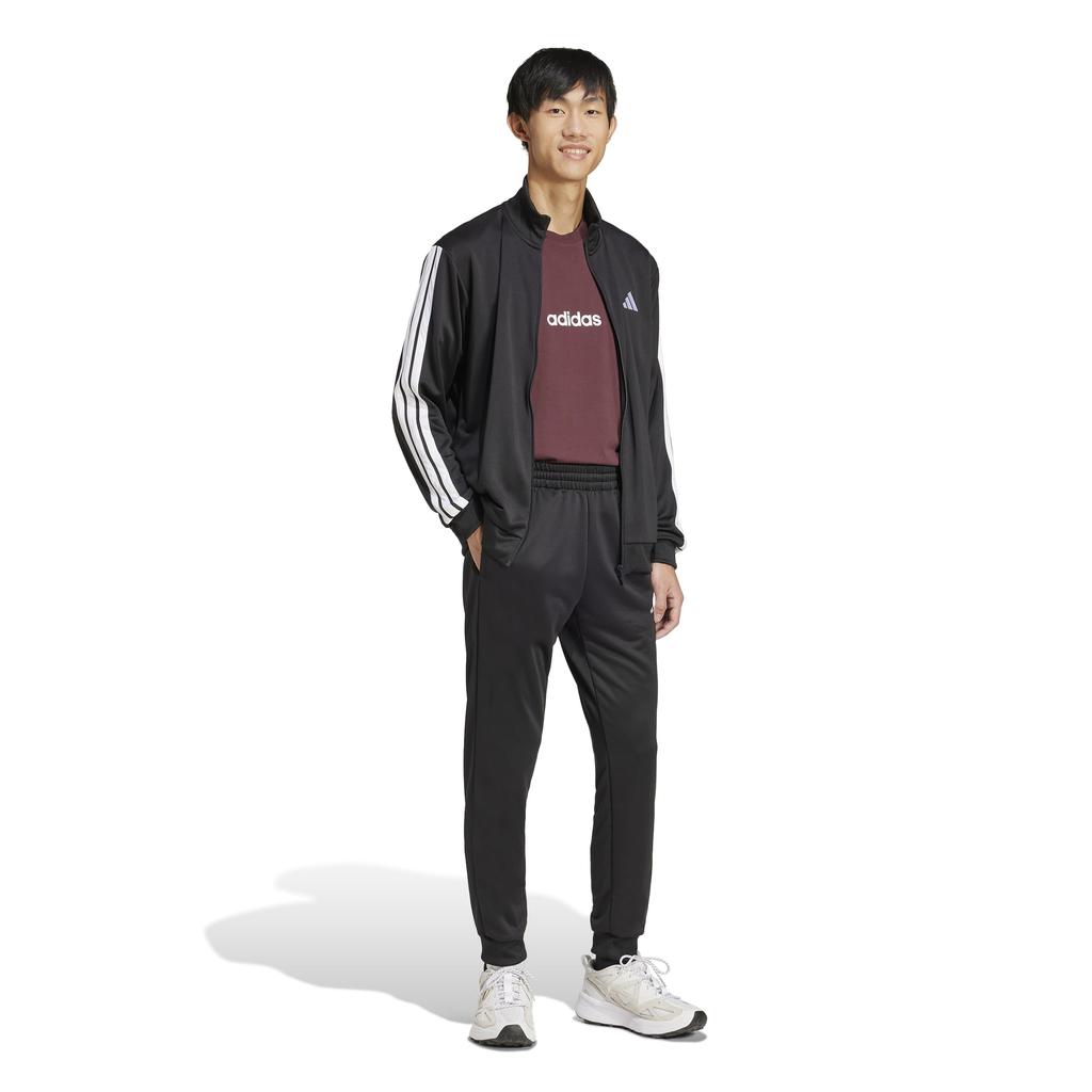 Adidas Sweatsuit Black Size L 3-Stripes Set, Men's KSG47, (JC5375),