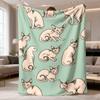 2026 New Arrival Flannel Blanket Cozy Cat Flannel Blanket UltraSoft, Thick & Warm, Perfect for Spring Valentine's Day, Mother's Day, Father's Day & Fa