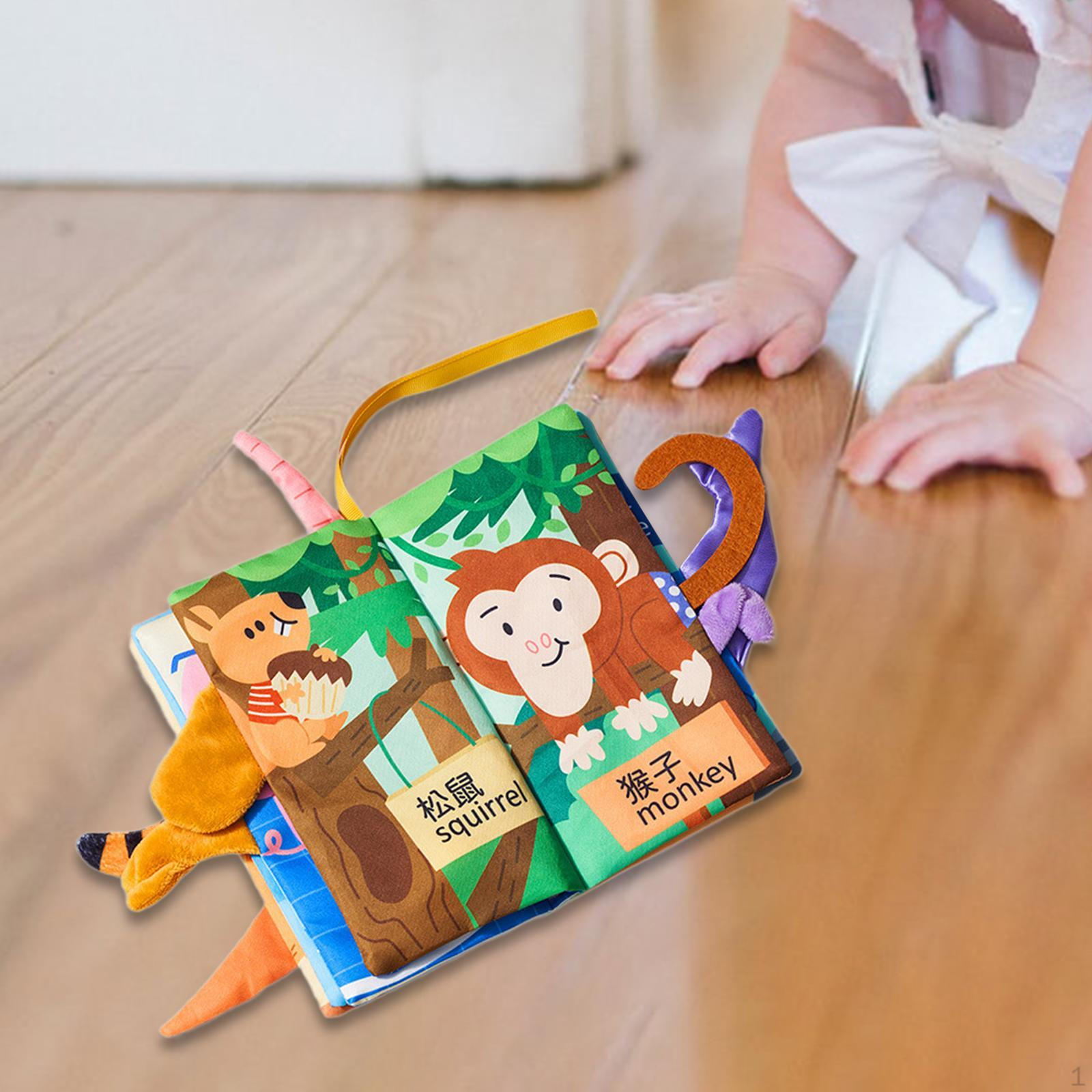 Early Education 3D Tail Educational Toy Sounds Paper Intelligence for Kids Stocking Stuffers zoo